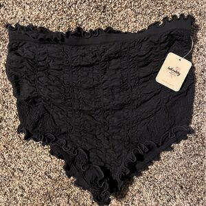 Free people intimately ruched ruffle brief/shortie